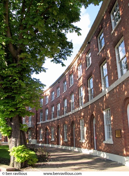 Dappled sunlight on the Crescent: The Crescent, King Street, Leicester, 03 May 2004