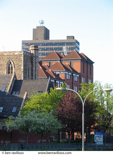 city centre rooftops: Waterloo Way, Leicester, 03 May 2004