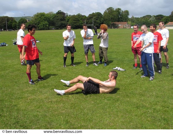 Comedy breakdance: Eastbourne, Sussex, 02 July 2004