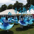 Asian dancing, Leicester Belgrave Mela 2004, Abbey Park, Leicester, 10 July 2004