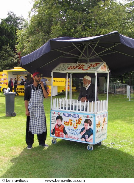 Kulfi ice cream stall: Leicester Belgrave Mela 2004, Abbey Park, Leicester, 10 July 2004