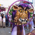 Wolf carnival costume, Gallowtree Gate, Leicester, 07 August 2004