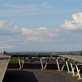City skyline from top of car park, Lee Circle, Leicester, 21 August 2004