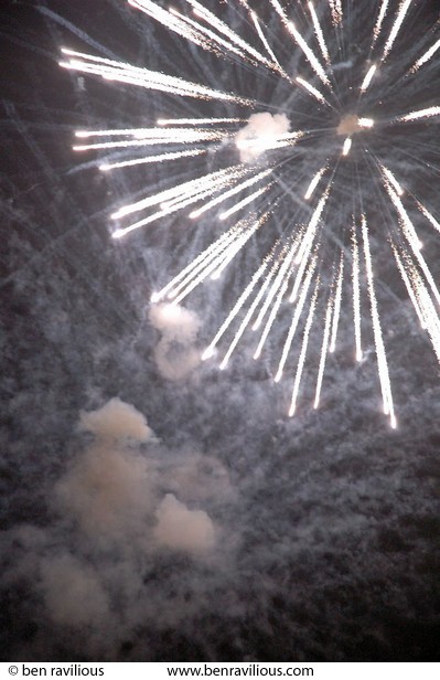 Fireworks display: Diwali lights switch-on ceremony, Cossington Street Playing Fields, Leicester, 31 October 2004