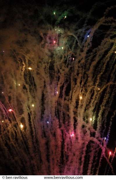 Rockets: Diwali lights switch-on ceremony, Cossington Street Playing Fields, Leicester, 31 October 2004