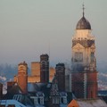 Leicester Town Hall on a snowy dawn, Town Hall Square, Leicester