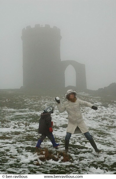 Snowball fight: Bradgate Park, Leicester, 21 November 2004