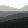 Mountains looking southwest, Monelpie Moss, Loch Muick, Cairngorms, Scotland, 30 December 2004