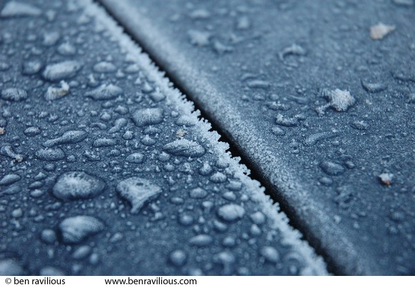 Ice on a car: Cairngorms, Scotland, 31 December 2004