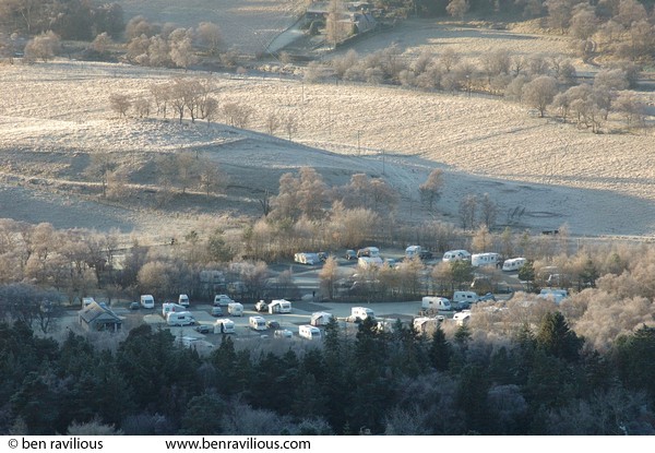 Frosty Caravan Park: Braemar, Cairngorms, Scotland, 31 December 2004