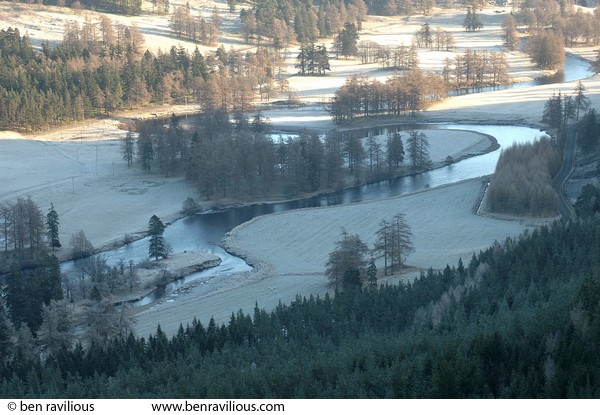 Frosty Dee valley: Braemar, Cairngorms, Scotland, 31 December 2004