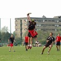 Final of an Ultimate Frisbee tournament, Boogschutterslaan, Brugge, Belgium, 01 May 2005