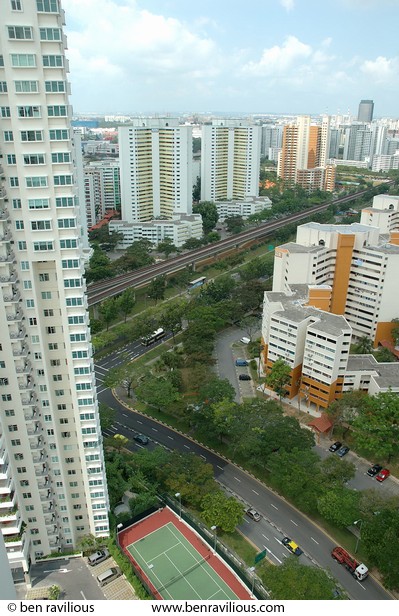 Streets and blocks of flats: Bukit Batok, Singapore, 04 June 2005