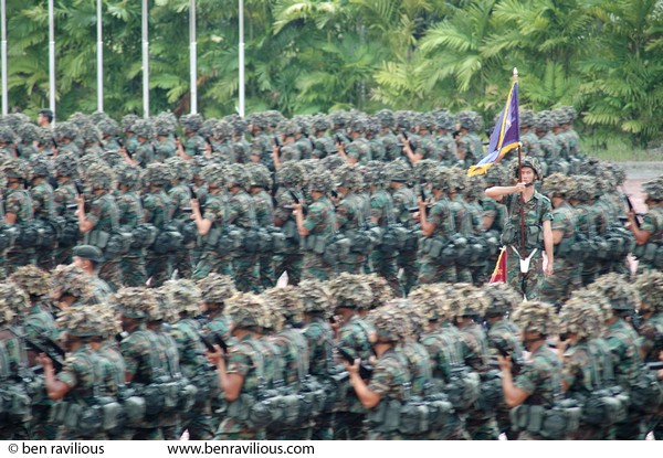 Military parade: Pulau Tekong, Singapore, 07 June 2005