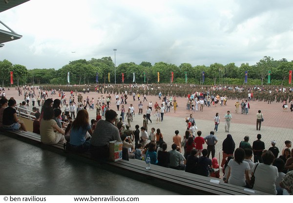 National service passing out parade: Pulau Tekong, Singapore, 07 June 2005
