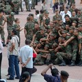 National service passing out parade celebrations, Pulau Tekong, Singapore, 07 June 2005