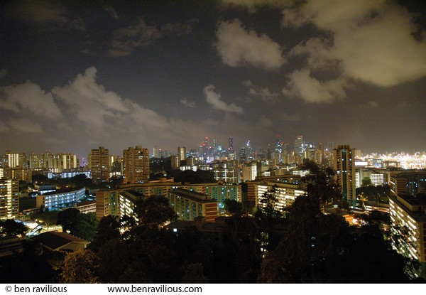 Central business district at night: Mount Faber, Singapore, 10 June 2005