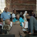 Christians and Muslims at the reopening of St Mark's church as a function venue, Belgrave Road, Leicester, 09 July 2005
