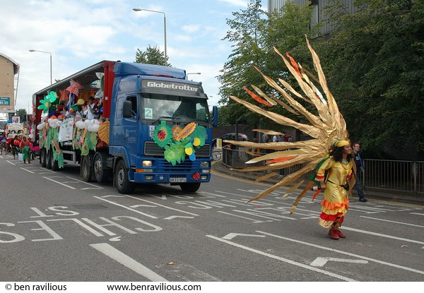 Carnival procession: St Georges Way, Leicester, 06 August 2005
