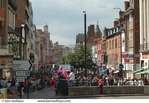 Carnival procession: Granby Street, Leicester, 06 August 2005