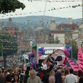 Carnival procession with Bradgate park in the distance, London Road, Leicester, 06 August 2005