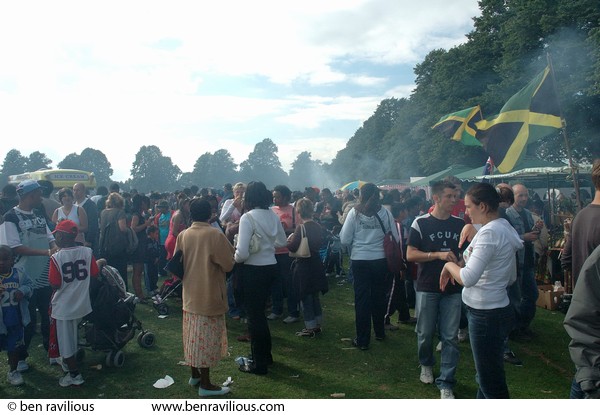 Caribbean carnival party on the park: Victoria Park, Leicester, 06 August 2005