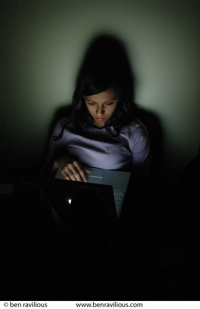 Late night laptopping: Leicester, 07 November 2005