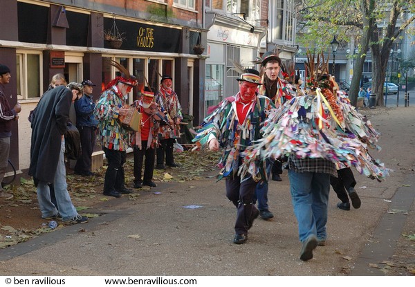 Morris Dancers: New Walk, Leicester, 10 December 2005