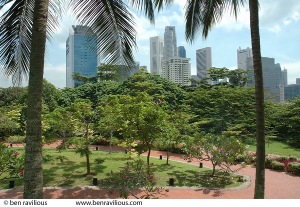 Central Business District from Fort Canning: Fort Canning, Singapore, 16 December 2005