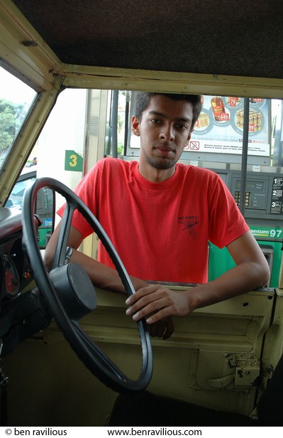 Sunil the Landrover man: Johor, Malaysia, 20 December 2005