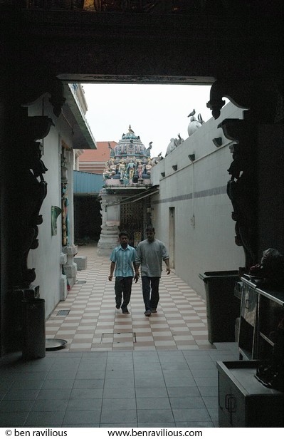 Two men, Sri Veerama Kaliamman Temple: Serangoon Road, Singapore, 22 December 2005