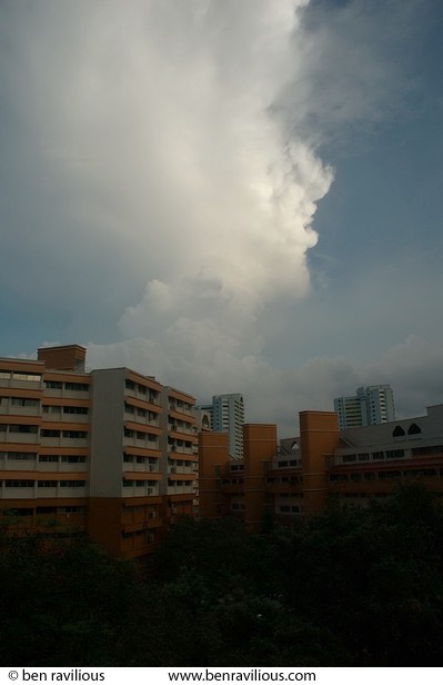 Storm cloud: Bukit Batok, Singapore, 26 December 2005