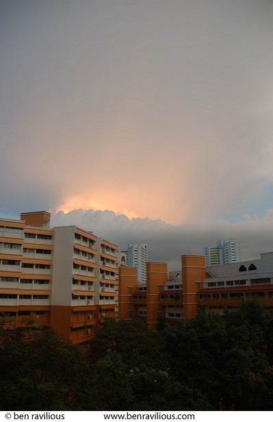 Storm cloud: Bukit Batok, Singapore, 26 December 2005