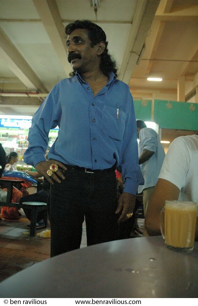 South Indian man: Tekka Food Centre, Serangoon Road, Singapore, 31 December 2005