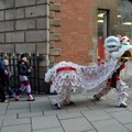 Chinese lion dance, Chinese New Year 2006, Hotel Street, Leicester, 28 January 2006