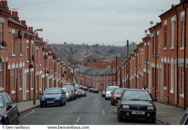 Terraced street: Fairfield Street, Highfields, Leicester, 07 February 2006