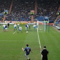 Joey Gudjohnsen takes a corner, Walkers Stadium, Raw Dykes Road, Leicester, 25 March 2006