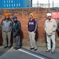 Waiting for Vaisakhi procession, Holy Bones, Leicester, 09 April 2006