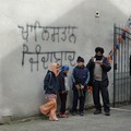 Family waiting for Vaisakhi procession, Holy Bones, Leicester, 09 April 2006