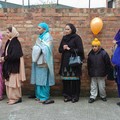 Women praying before Vaisakhi procession, Holy Bones, Leicester, 09 April 2006