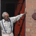 Man looking out onto street, Baggrave (or Asfordby?) Street, Spinney Hills, Leicester, 04 June 2006