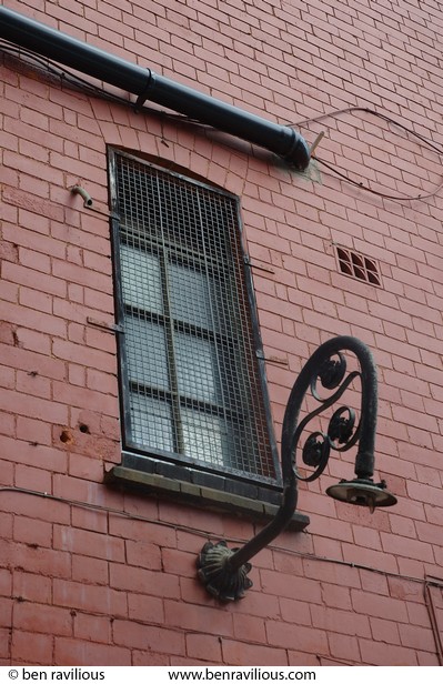 Gas Lamp bracket: Halstead Street, Spinney Hills, Leicester, 05 June 2006