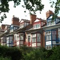 Colourful terrace, St Saviours Road, Spinney Hills, Leicester, 05 June 2006