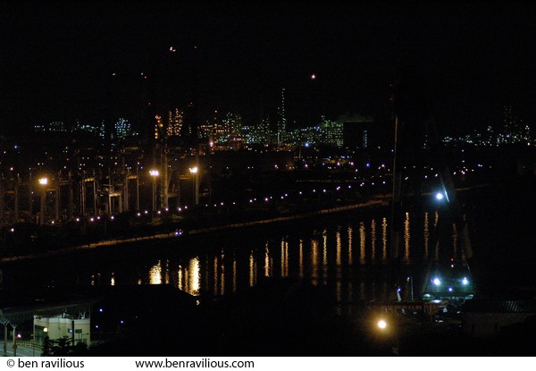 Docks & Refineries at night: Jurong Island, Singapore, 06 July 2006