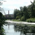 River Soar with mill buildings, Abbey Park, Leicester, 27 August 2006