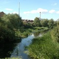 River Soar with factories, Frog Island, Leicester, 27 August 2006