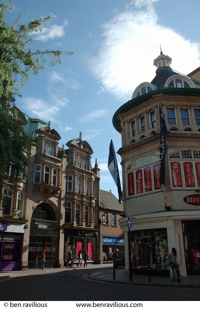 Street scene by Silver Arcade: Silver Street, Leicester, 27 August 2006
