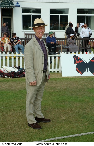 Reverend Alan Race: Imams vs Christian Clerics cricket match, Leicestershire Country Cricket Ground, Grace Road, Leicester, 11 September 2006