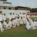 Imams & christian cricket players team photo, Imams vs Christian Clerics cricket match, Leicestershire Country Cricket Ground, Grace Road, Leicester, 11 September 2006