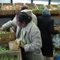 Women picking vegetables, East Park Road, Spinney Hills, Leicester, 04 November 2006